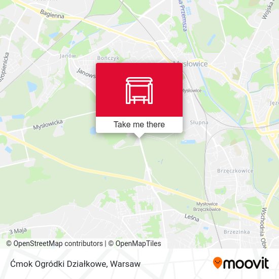 Ćmok Ogródki Działkowe map