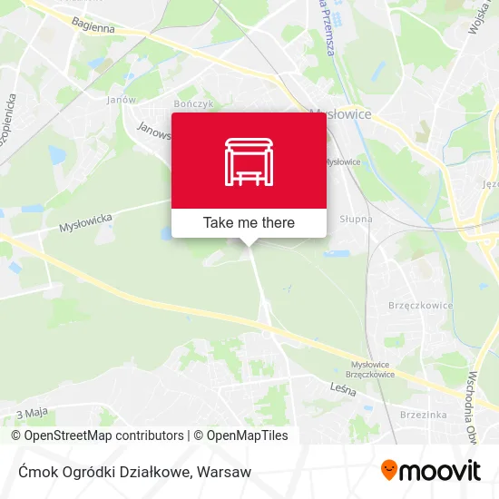 Карта Ćmok Ogródki Działkowe