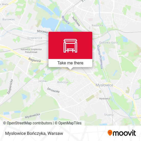 Mysłowice Bończyka map