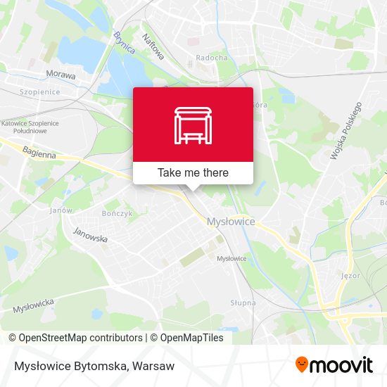 Mysłowice Bytomska map