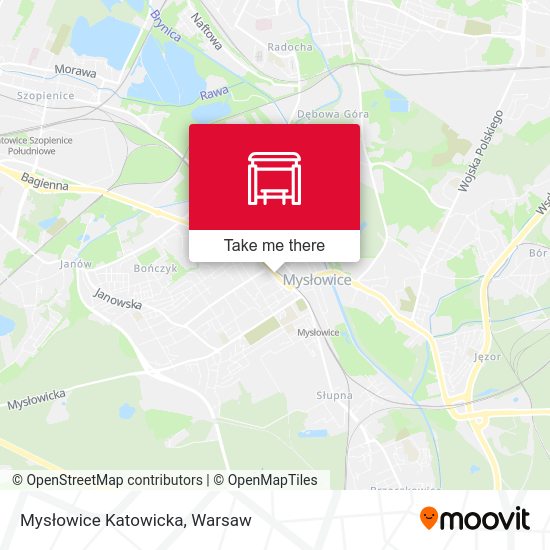 Mysłowice Katowicka map