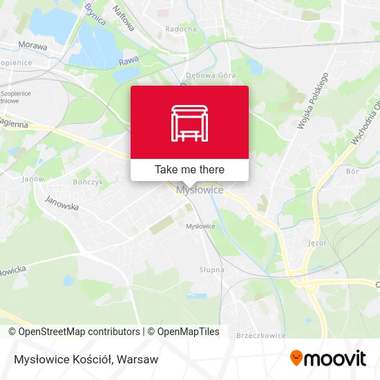 Карта Mysłowice Kościół
