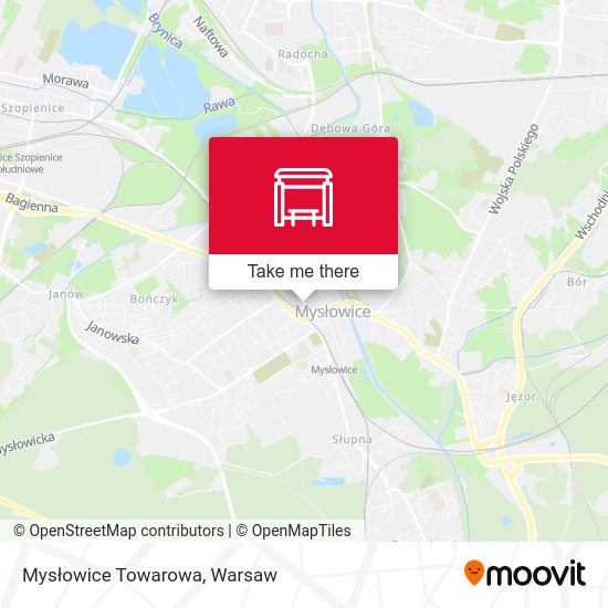 Mysłowice Towarowa map