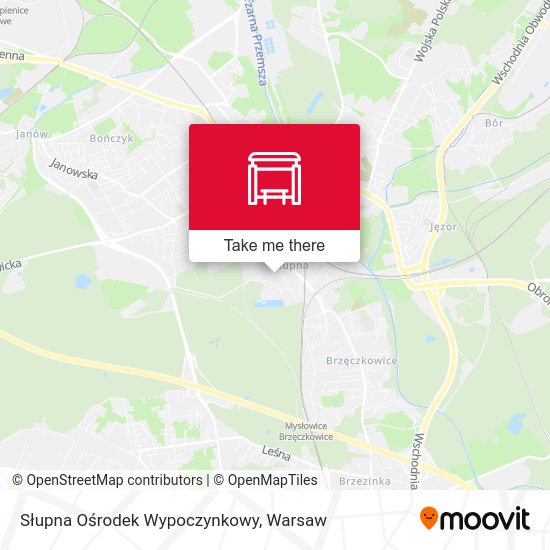 Słupna Ośrodek Wypoczynkowy map