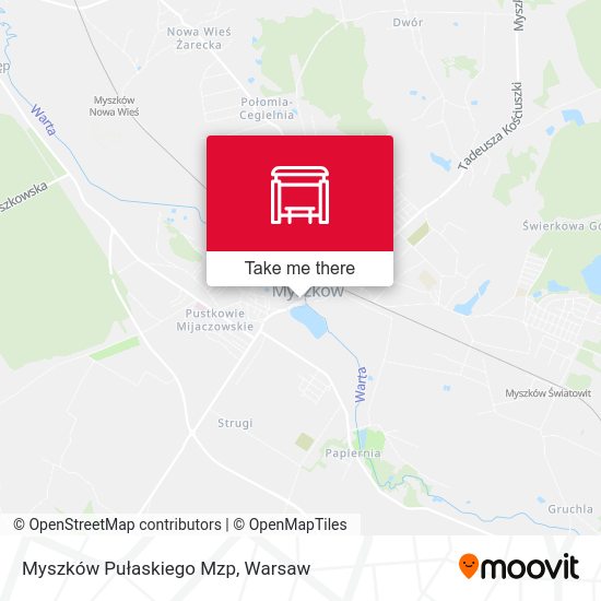 Карта Myszków Pułaskiego Mzp