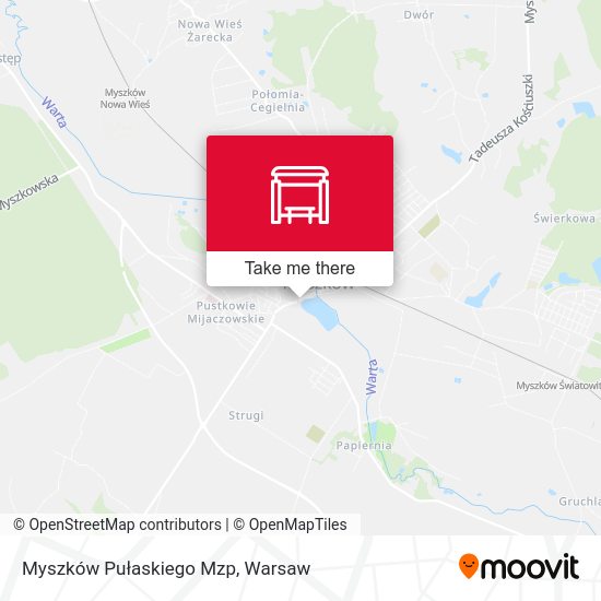 Myszków Pułaskiego Mzp map