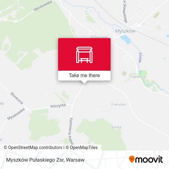 Карта Myszków Pułaskiego Zsr