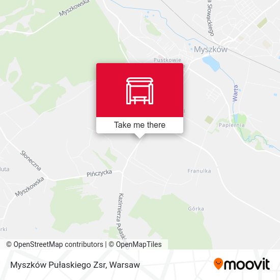 Карта Myszków Pułaskiego Zsr