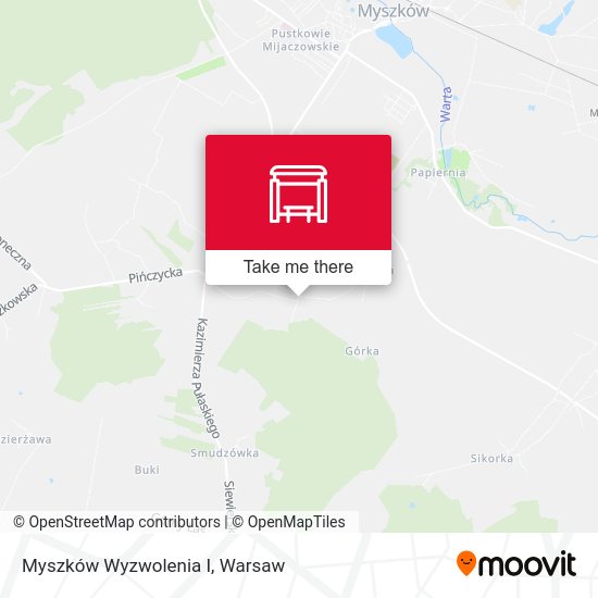 Myszków Wyzwolenia I map