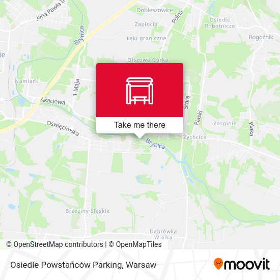 Osiedle Powstańców Parking map