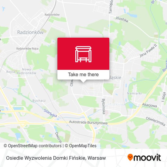 Osiedle Wyzwolenia Domki Fińskie map