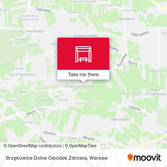 Brzękowice Dolne Ośrodek Zdrowia map