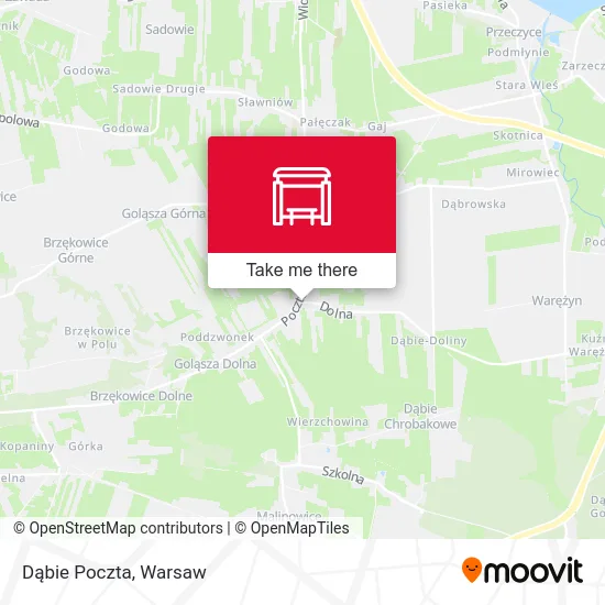 Карта Dąbie Poczta
