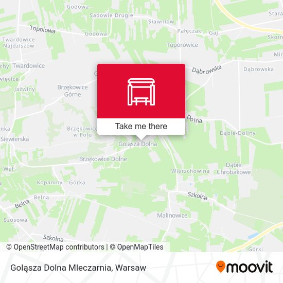 Карта Goląsza Dolna Mleczarnia