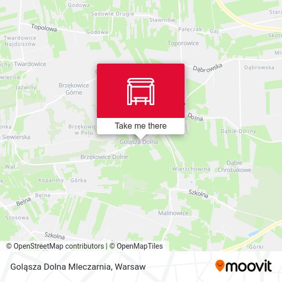 Goląsza Dolna Mleczarnia map