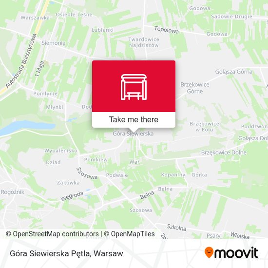 Góra Siewierska Pętla map