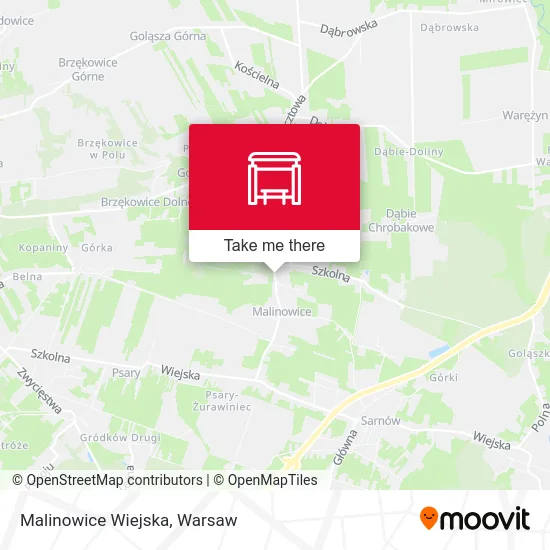 Карта Malinowice Wiejska
