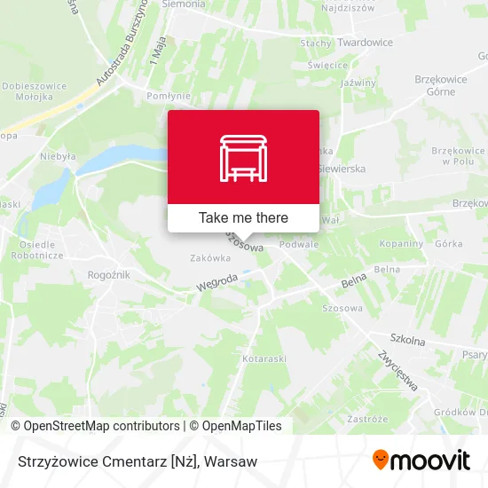 Карта Strzyżowice Cmentarz [Nż]
