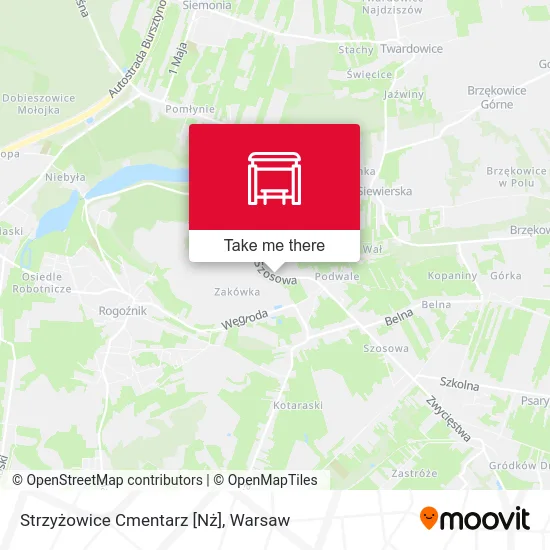 Карта Strzyżowice Cmentarz [Nż]