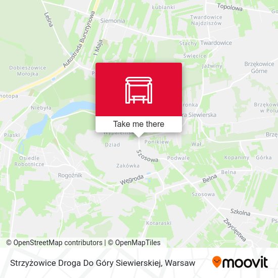 Strzyżowice Droga Do Góry Siewierskiej map