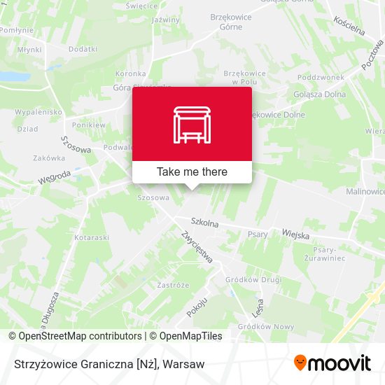 Strzyżowice Graniczna [Nż] map