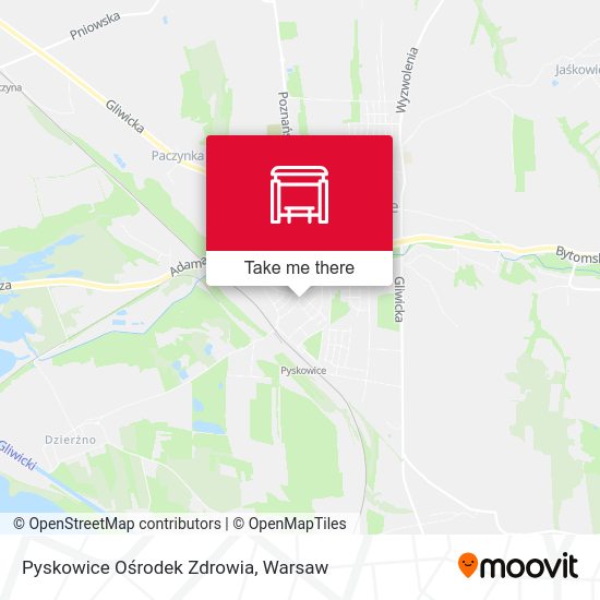 Pyskowice Ośrodek Zdrowia map