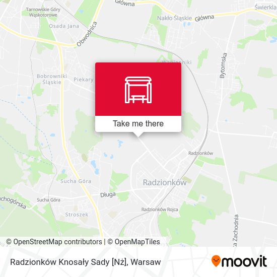 Radzionków Knosały Sady [Nż] map