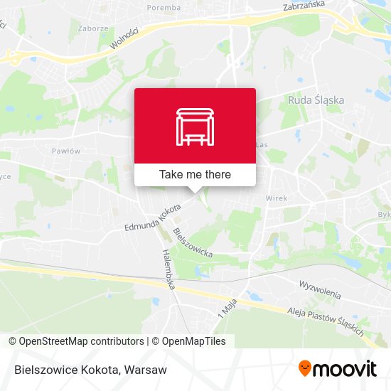 Bielszowice Kokota map