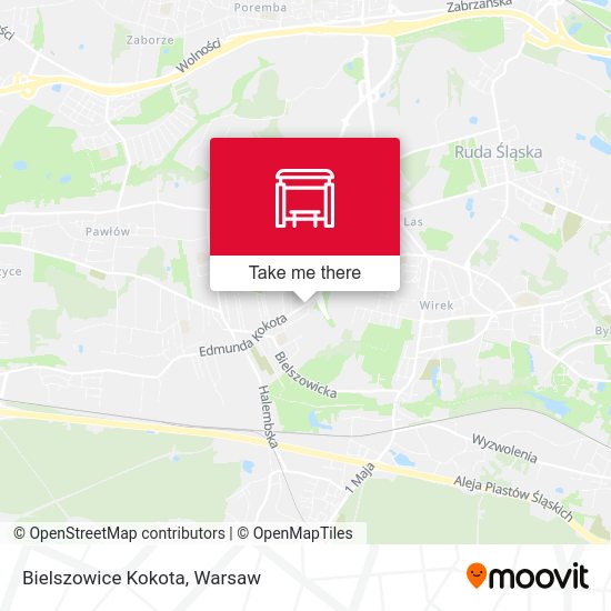 Bielszowice Kokota map