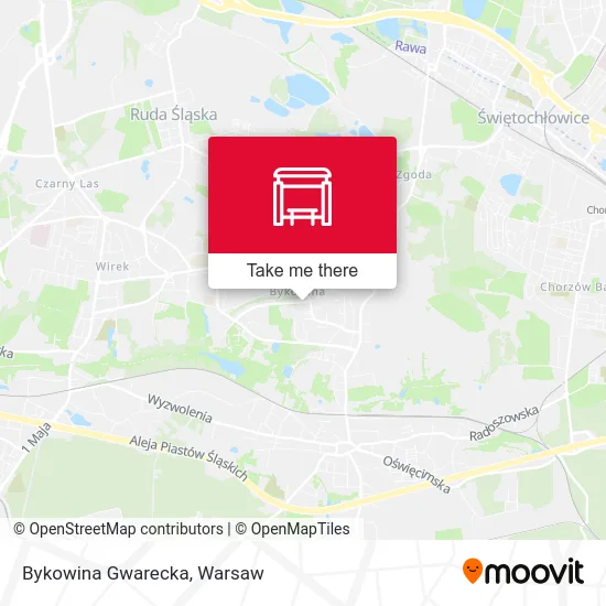 Карта Bykowina Gwarecka