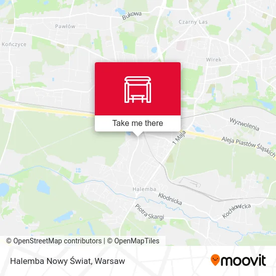 Halemba Nowy Świat map