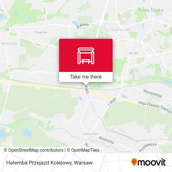 Halemba Przejazd Kolejowy map