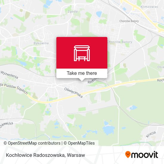 Kochłowice Radoszowska map