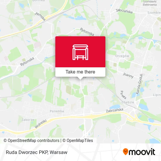 Карта Ruda Dworzec PKP