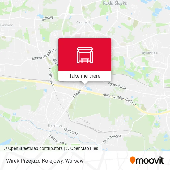 Карта Wirek Przejazd Kolejowy