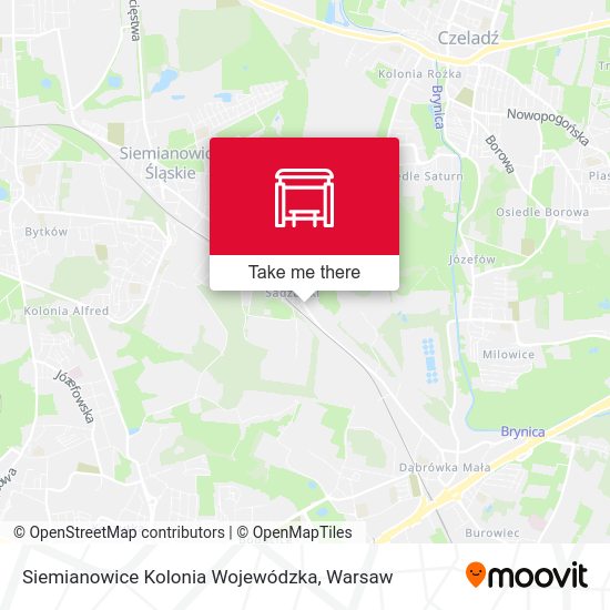 Карта Siemianowice Kolonia Wojewódzka