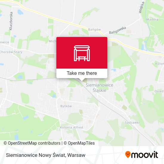 Siemianowice Nowy Świat map