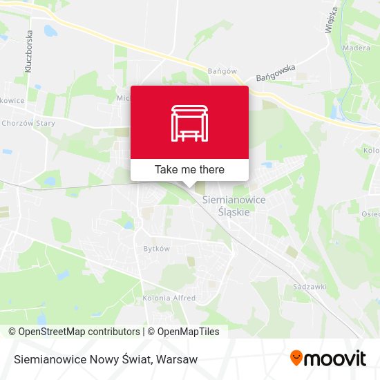 Siemianowice Nowy Świat map