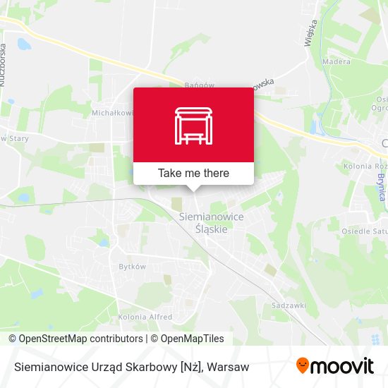 Карта Siemianowice Urząd Skarbowy [Nż]