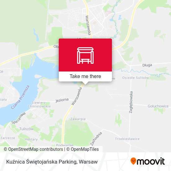 Kuźnica Świętojańska Parking map