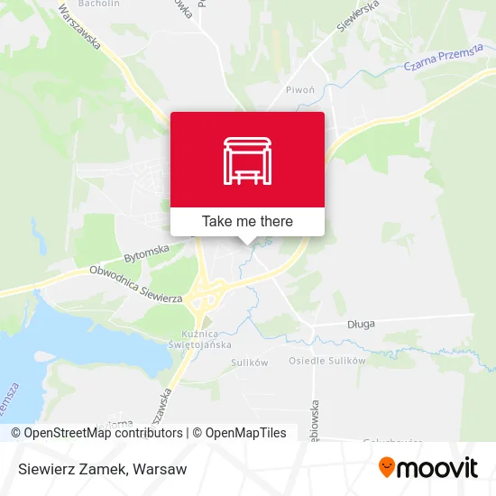 Карта Siewierz Zamek