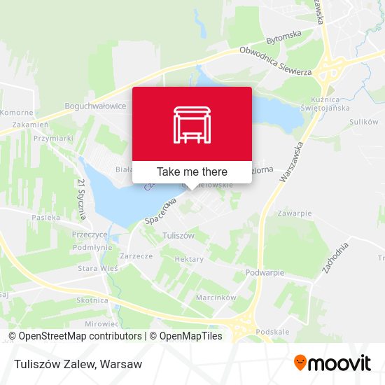 Tuliszów Zalew map