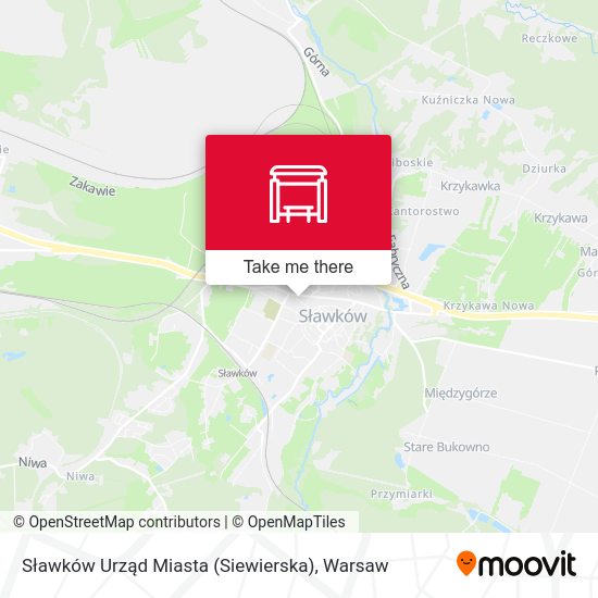 Карта Sławków Urząd Miasta (Siewierska)