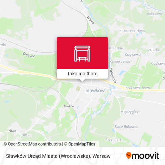 Карта Sławków Urząd Miasta (Wrocławska)