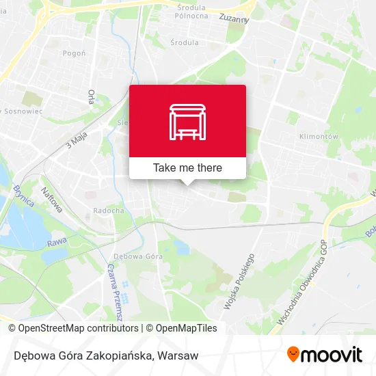 Карта Dębowa Góra Zakopiańska