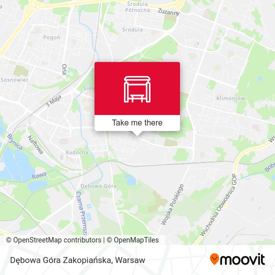 Карта Dębowa Góra Zakopiańska