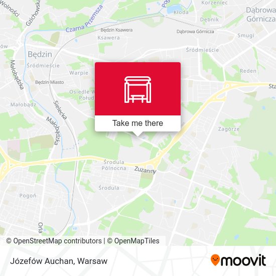 Józefów Auchan map