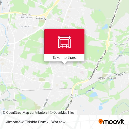 Klimontów Fińskie Domki map