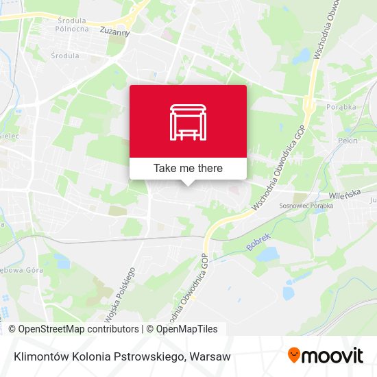 Klimontów Kolonia Pstrowskiego map