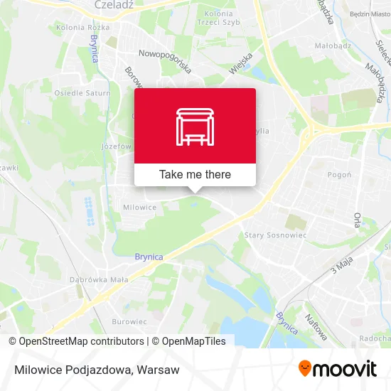 Карта Milowice Podjazdowa